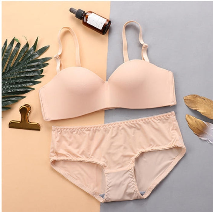 Voler Haut Women Lightly Padded Seamless Bra and Panty Set