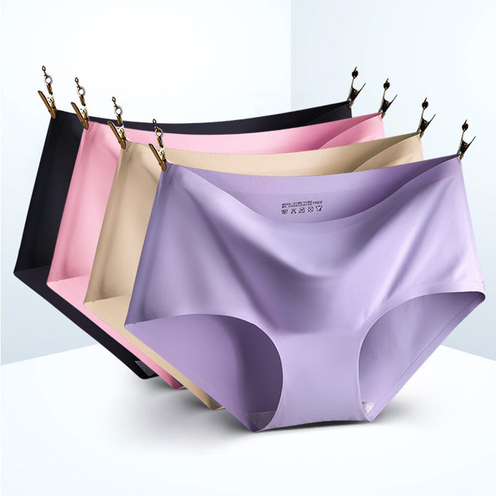 Voler Haut Women Mid -waist Seamless Soft Stretchable Panties (pack of 4)