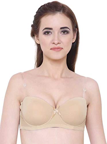 Voler Haut Women Underwired Padded Bra with Transparent Strap