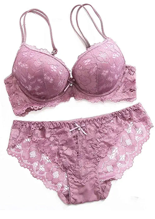 Voler Haut Net Bridal Set Purple