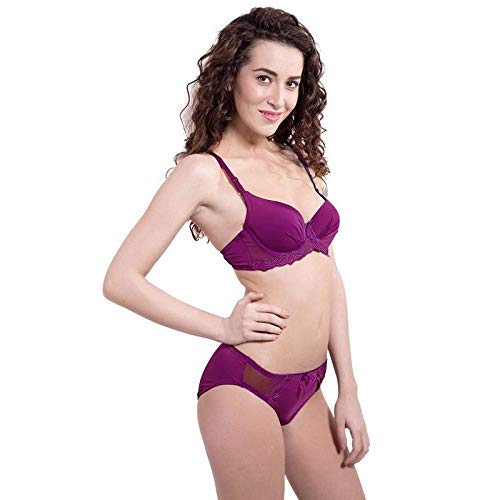 Voler Haut Classic Silver Lace Bridal Lingerie Set of Bra With Matching Panty