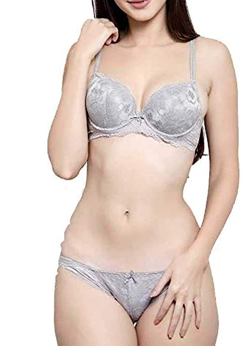 Voler Haut Net Bridal Set Silver Grey