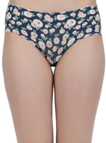 Voler Haut Women Seamless Stretchable Panties with Multi Flower Leaf Print - Pack of One Piece