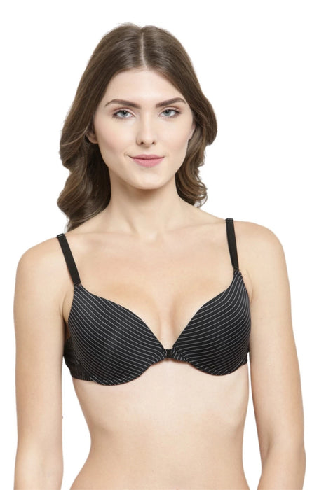 Voler Haut Women Stripes Bra with Front Closure