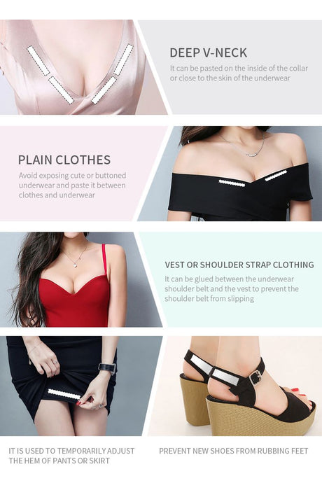 Voler Haut Women Double Sided Body And Clothing Strips (Pack of 36 Strips)
