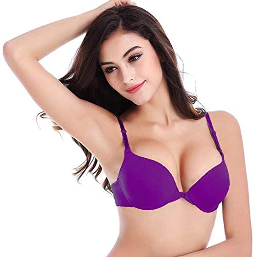 Voler Haut Women Bra with Front Open Purple color