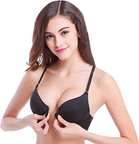 Voler Haut Women Bra with Front Open - Black