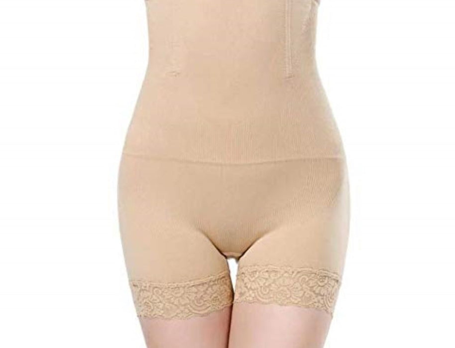 Voler Haut Women Body Corset Tummy Tucker Shapewear With Boy short Style and Lace at Bottom