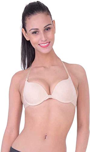 Voler Haut Women Bra with Front Open Beige color