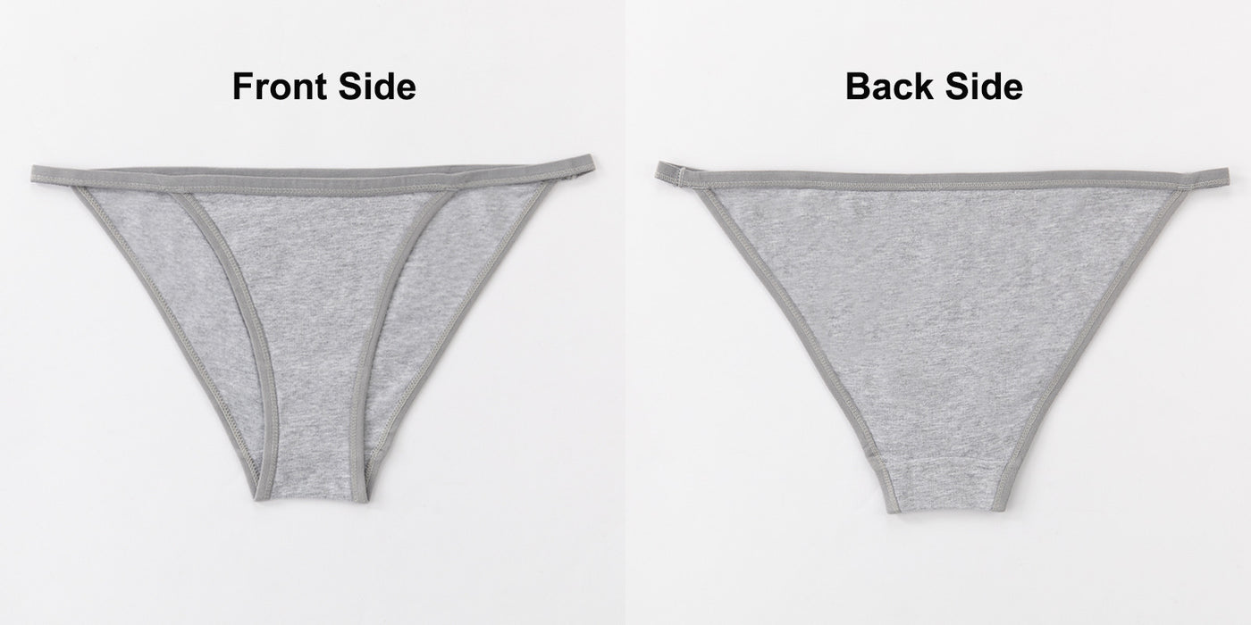 Voler Haut Solid Plain Colours Cotton Blended Narrow Thong Panties