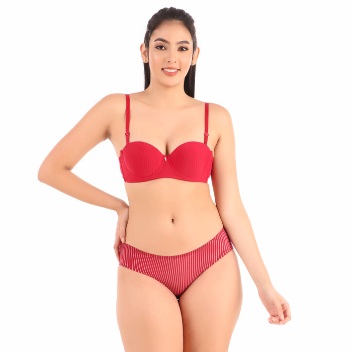 Voler Haut Women Vertical Stripes Bra