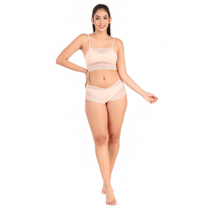 Voler Haut Net Design Lingerie Set