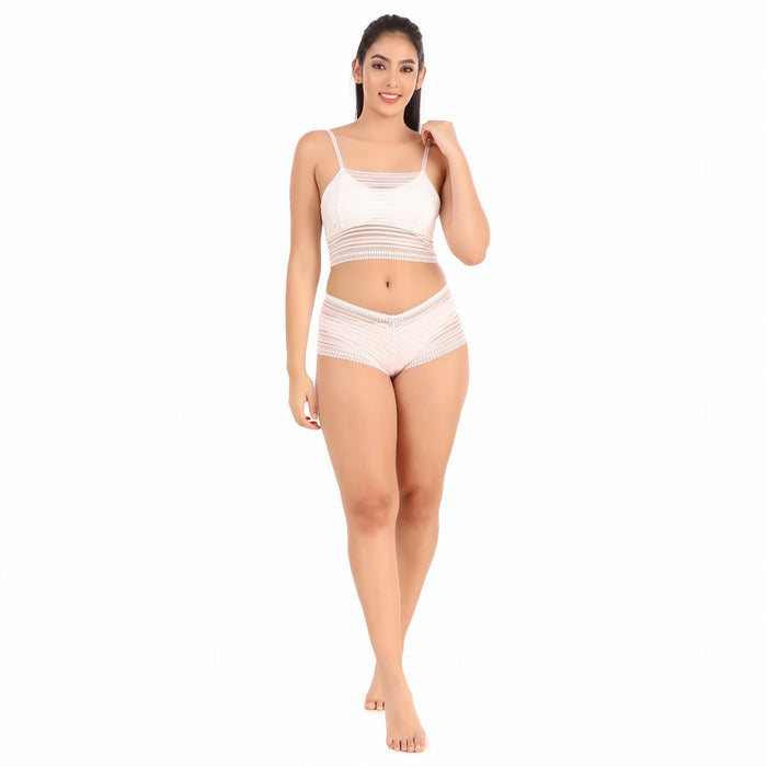 Voler Haut Net Design Lingerie Set