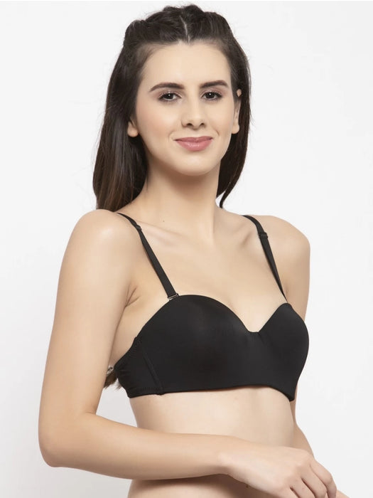 Voler Haut Women Lightly Padded Seamless Bra Black