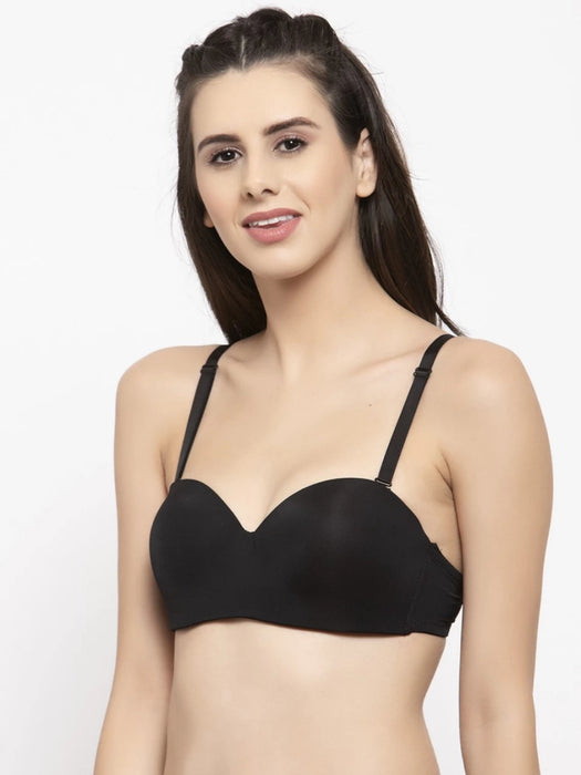 Voler Haut Women Lightly Padded Seamless Bra Black