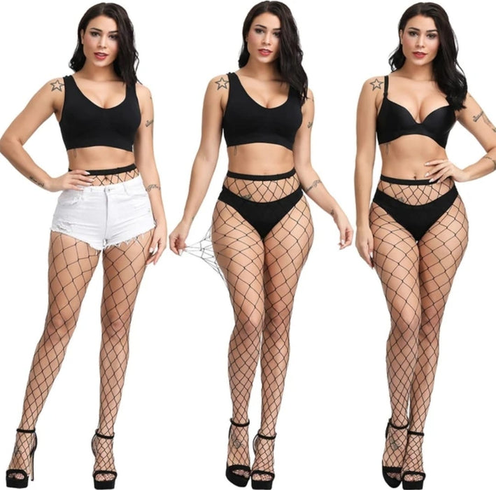 Voler Haut Fishnet Tights Pantyhose Stockings With Bigger Grid