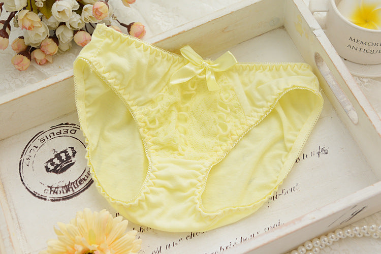 Voler Haut Heart Shape Bridal Set of Bra and Panty Set Yellow Lemon