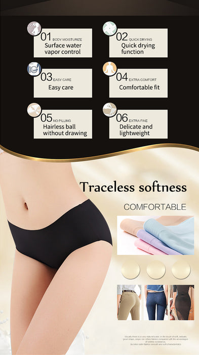 Voler Haut Women Mid -waist Seamless Soft Stretchable Panties (pack of 4)